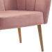 Kit 2 Poltronas Decorativas Pes Tauari 7049 Veludo Rosa Dmobiliario