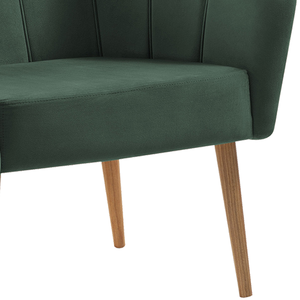 Kit 2 Poltronas Decorativas Pes Tauari 7049 Veludo Verde Dmobiliario