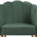 Kit 2 Poltronas Decorativas Pes Tauari 7049 Veludo Verde Dmobiliario
