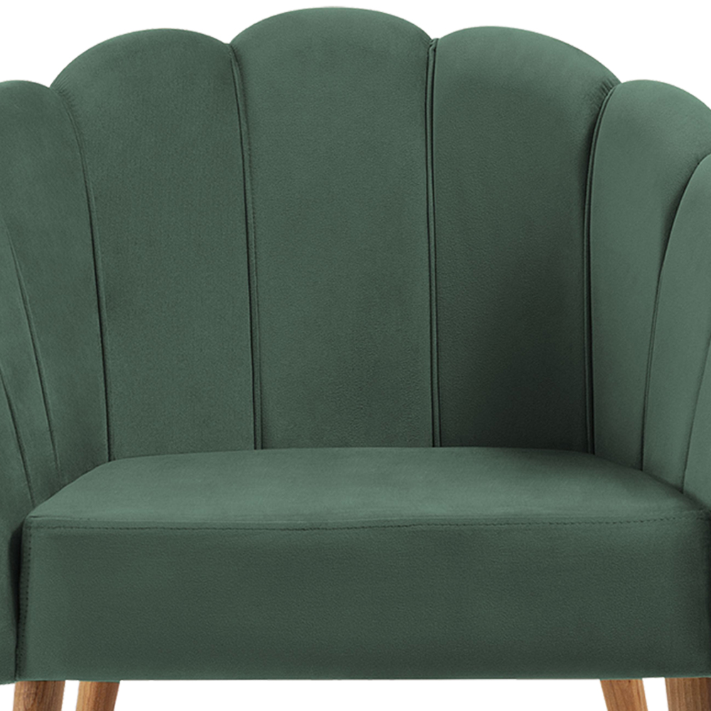 Kit 2 Poltronas Decorativas Pes Tauari 7049 Veludo Verde Dmobiliario