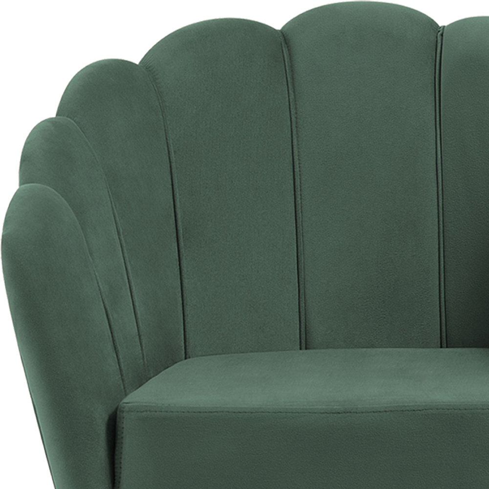 Kit 2 Poltronas Decorativas Pes Tauari 7049 Veludo Verde Dmobiliario