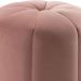 Kit 2 Puff Puf Para Sala P09 Veludo Rosa Dmobiliario