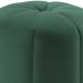 Kit 2 Puff Puf Para Sala P09 Veludo Verde Dmobiliario