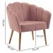 Kit Namoradeira e Poltrona Base Tauari 7049X7050 Veludo Rosa Dmobiliario