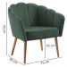 Kit Namoradeira e Poltrona Base Tauari 7049X7050 Veludo Verde Dmobiliario