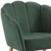 Kit Namoradeira e Poltrona Base Tauari 7049X7050 Veludo Verde Dmobiliario