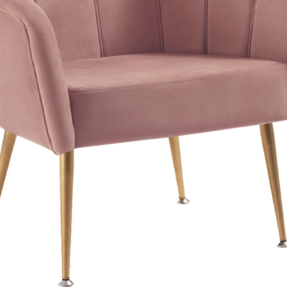 Kit Namoradeira e Poltrona Decorativa 7050X7049 Veludo Rosa Dmobiliario