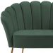 Kit Namoradeira e Poltrona Decorativa 7050X7049 Veludo Verde Dmobiliario