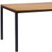 Mesa De Jantar I06 Madeira Taeda Mell 120x76 cm Aço Preto Dmobiliario
