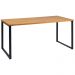 Mesa Jantar Cozinha I07 Madeira Taeda 180x77 cm Mell Aço Preto Dmobiliario