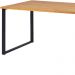 Mesa Jantar Cozinha I07 Madeira Taeda 180x77 cm Mell Aço Preto Dmobiliario