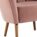 Poltrona Decorativa Pes Tauari 7048 Veludo Rosa Dmobiliario
