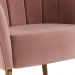 Poltrona Decorativa Pes Tauari 7048 Veludo Rosa Dmobiliario