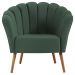 Poltrona Decorativa Pes Tauari 7048 Veludo Verde Dmobiliario