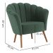 Poltrona Decorativa Pes Tauari 7048 Veludo Verde Dmobiliario