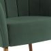 Poltrona Decorativa Pes Tauari 7048 Veludo Verde Dmobiliario