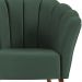 Poltrona Decorativa Pes Tauari 7048 Veludo Verde Dmobiliario