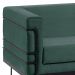 Sofa 2 Lug Base Aço Preto 135 cm 2064X2 Veludo Verde Dmobiliario