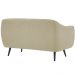 Sofa 2 Lug Pes Tabaco 135 cm 7017 Linho Bege Dmobiliario