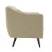 Sofa 2 Lug Pes Tabaco 135 cm 7017 Linho Bege Dmobiliario