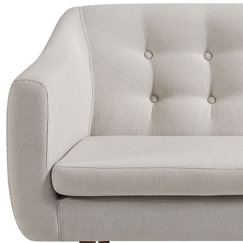 Sofa 2 Lug Pes Tauari 135 cm 7017 Linho Bege Dmobiliario