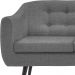 Sofa 3 Lug Pes Tabaco 175 cm 7019 Linho Cinza Dmobiliario