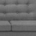 Sofa 3 Lug Pes Tabaco 175 cm 7019 Linho Cinza Dmobiliario