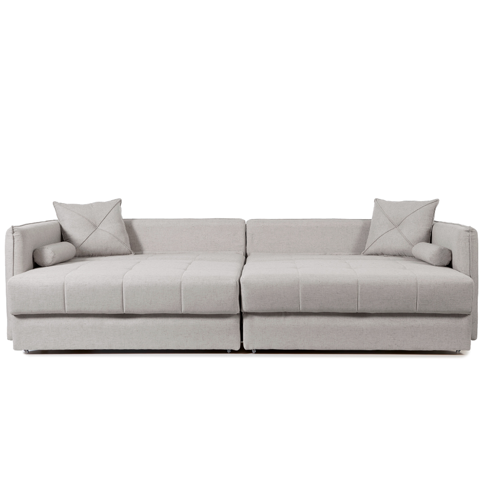 Sofá 3 Lugares Retrátil e Reclinável Prime Linho Cinza 190 cm