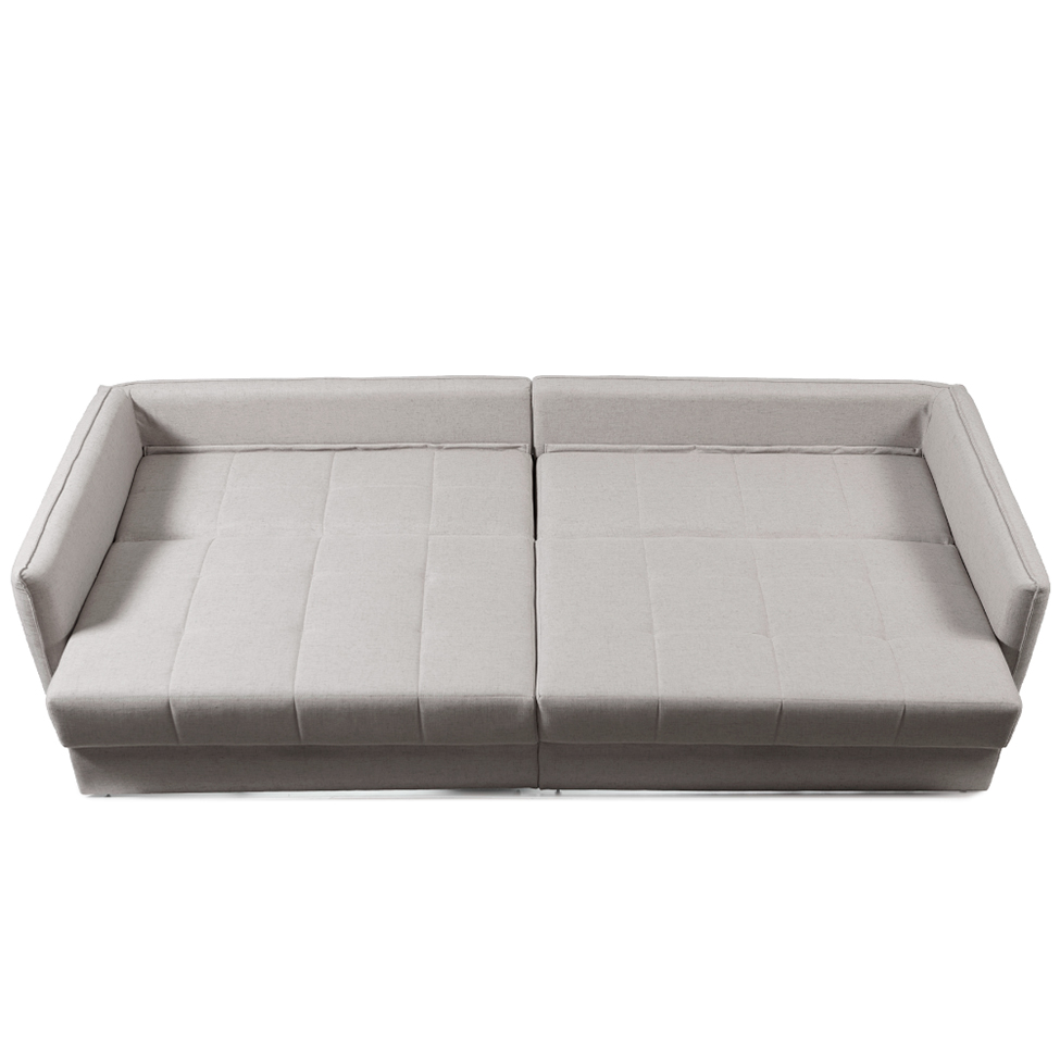 Sofá 3 Lugares Retrátil e Reclinável Prime Linho Cinza 190 cm