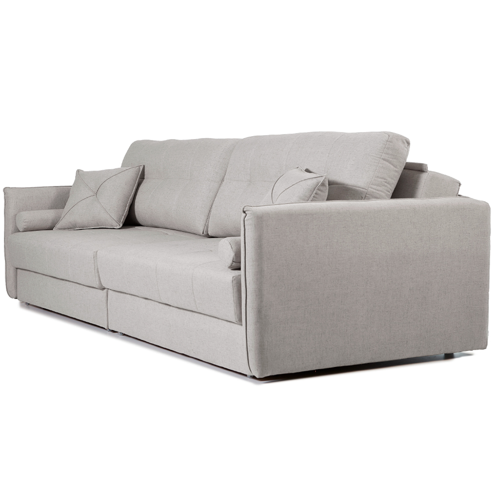 Sofá 3 Lugares Retrátil e Reclinável Prime Linho Cinza 190 cm