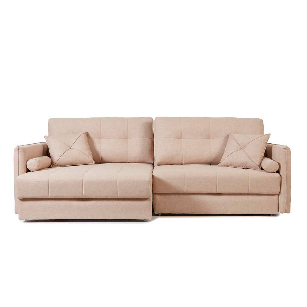 Sofá 3 Lugares Retrátil e Reclinável Prime Linho Creme 190 cm