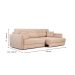 Sofá 3 Lugares Retrátil e Reclinável Prime Linho Creme 210 cm