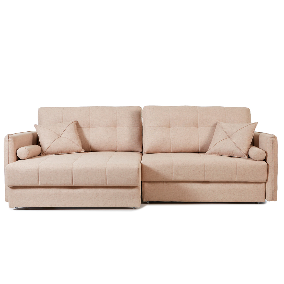 Sofá 3 Lugares Retrátil e Reclinável Prime Linho Creme 210 cm