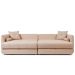 Sofá 3 Lugares Retrátil e Reclinável Prime Linho Creme 210 cm