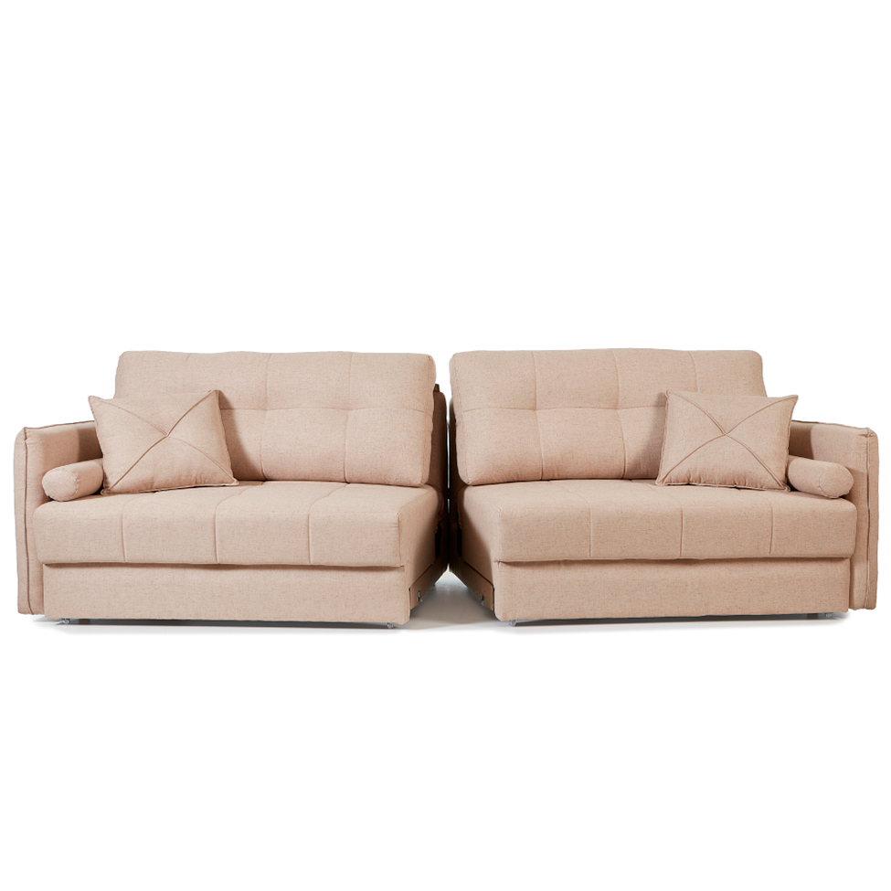 Sofá 3 Lugares Retrátil e Reclinável Prime Linho Creme 210 cm