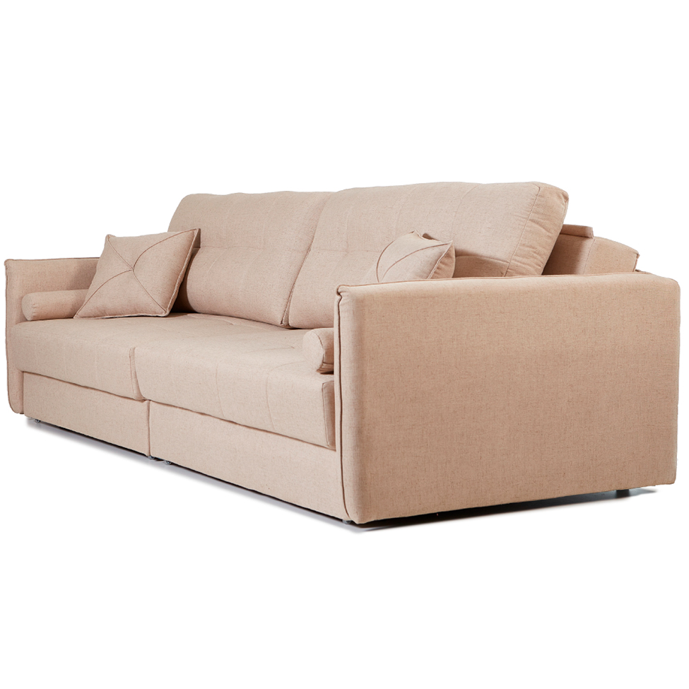 Sofá 3 Lugares Retrátil e Reclinável Prime Linho Creme 210 cm
