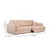 Sofá 3 Lugares Retrátil e Reclinável Prime Linho Creme 230 cm