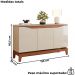 Balcao Buffet 3 Portas 136 cm Joile Freijo Off White DJ MOVEIS