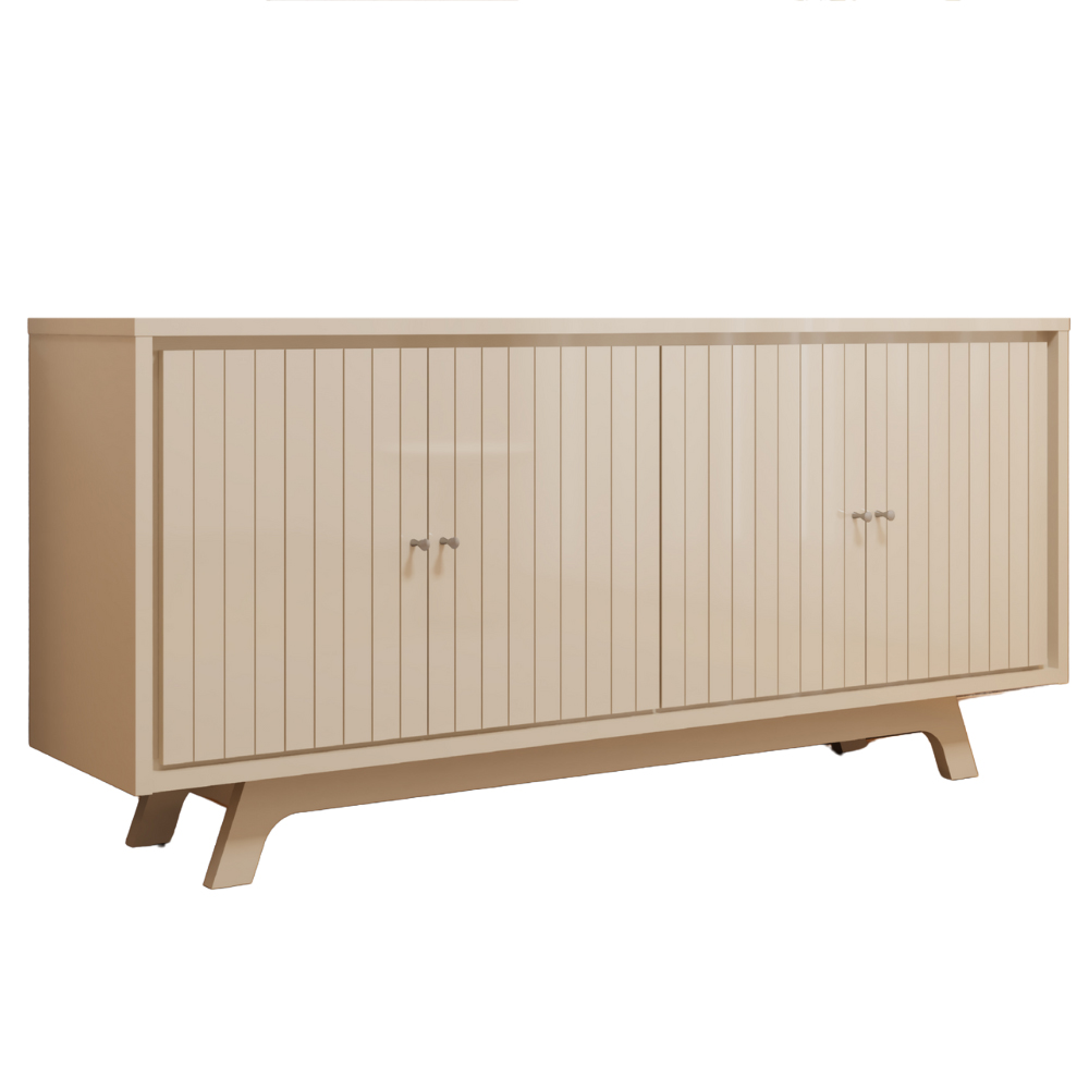 Balcao Buffet 4 Portas 180 cm Soleil Off White DJ MOVEIS