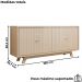 Balcao Buffet 4 Portas 180 cm Soleil Off White DJ MOVEIS