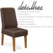 Conj Sala Jantar 170x90 Freijo Off White Veludo Moca DJ Moveis