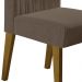 Kit 2 Cadeiras De Jantar 22559 Madeira Canela Veludo Marrom Cafe DJ Moveis