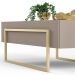 Mesa de Centro Espelhada para Sala de Estar Suri Amarula - DJ Móveis