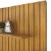 Painel Bancada Tv 60 Pol Ripado 240X144 cm Trento Cedro Bali Dj Moveis