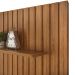 Painel Bancada Tv 60 Pol Ripado 240X144 cm Trento Freijo Off White Dj Moveis