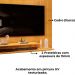 Painel Para Tv 50 Pol 136 cm Nando Cedro Cedro DJ Moveis