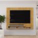 Painel Para Tv 55 Pol Ripado 134 cm Ripe Cedro Bali Dj Moveis