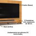 Painel Para Tv 55 Pol Ripado 134 cm Ripe Cedro Bali Dj Moveis