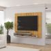 Painel Para Tv 55 Pol Ripado 134 cm Ripe Cedro Bali Dj Moveis