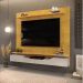 Painel Para Tv 60 Pol 2 Portas 160 cm Levi Cedro Bali Dj Moveis